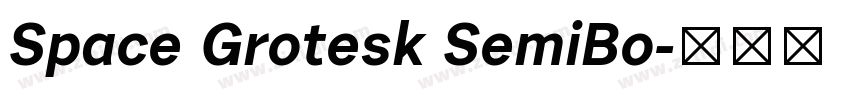 Space Grotesk SemiBo字体转换